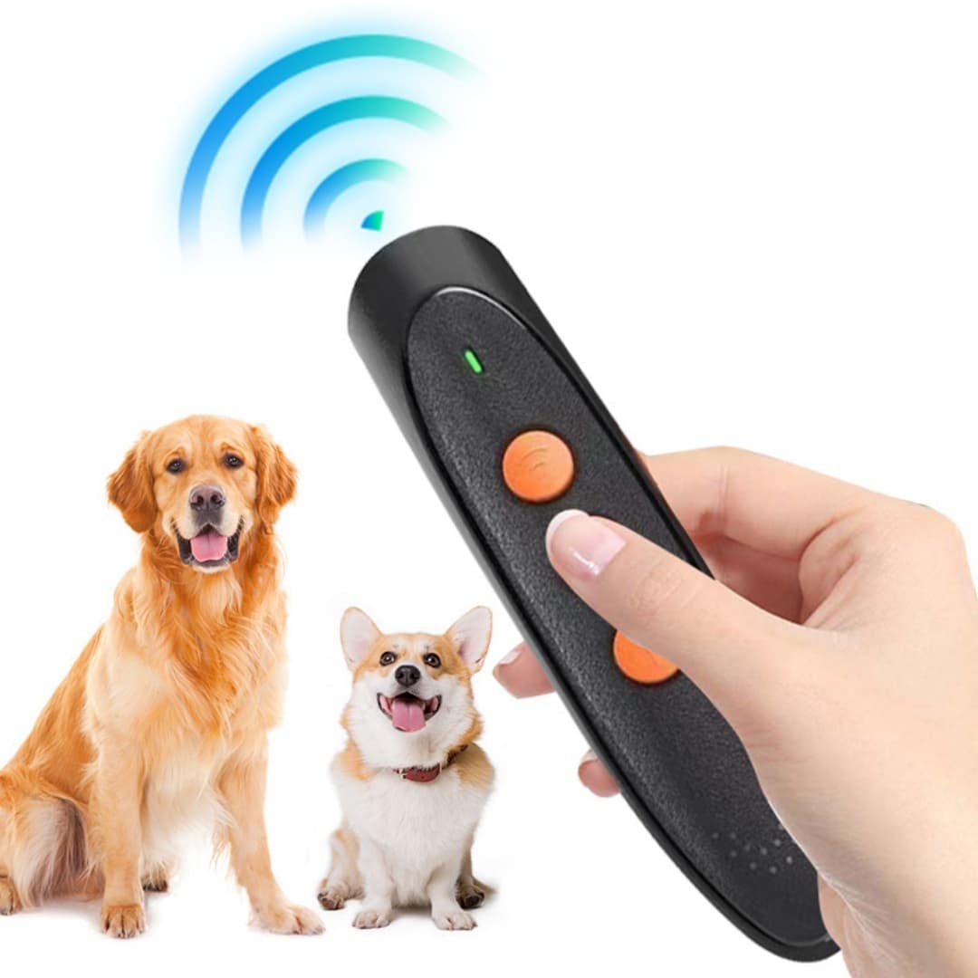 Portable Handheld Ultrasonic Anti-Bark Dog Training Repellent.