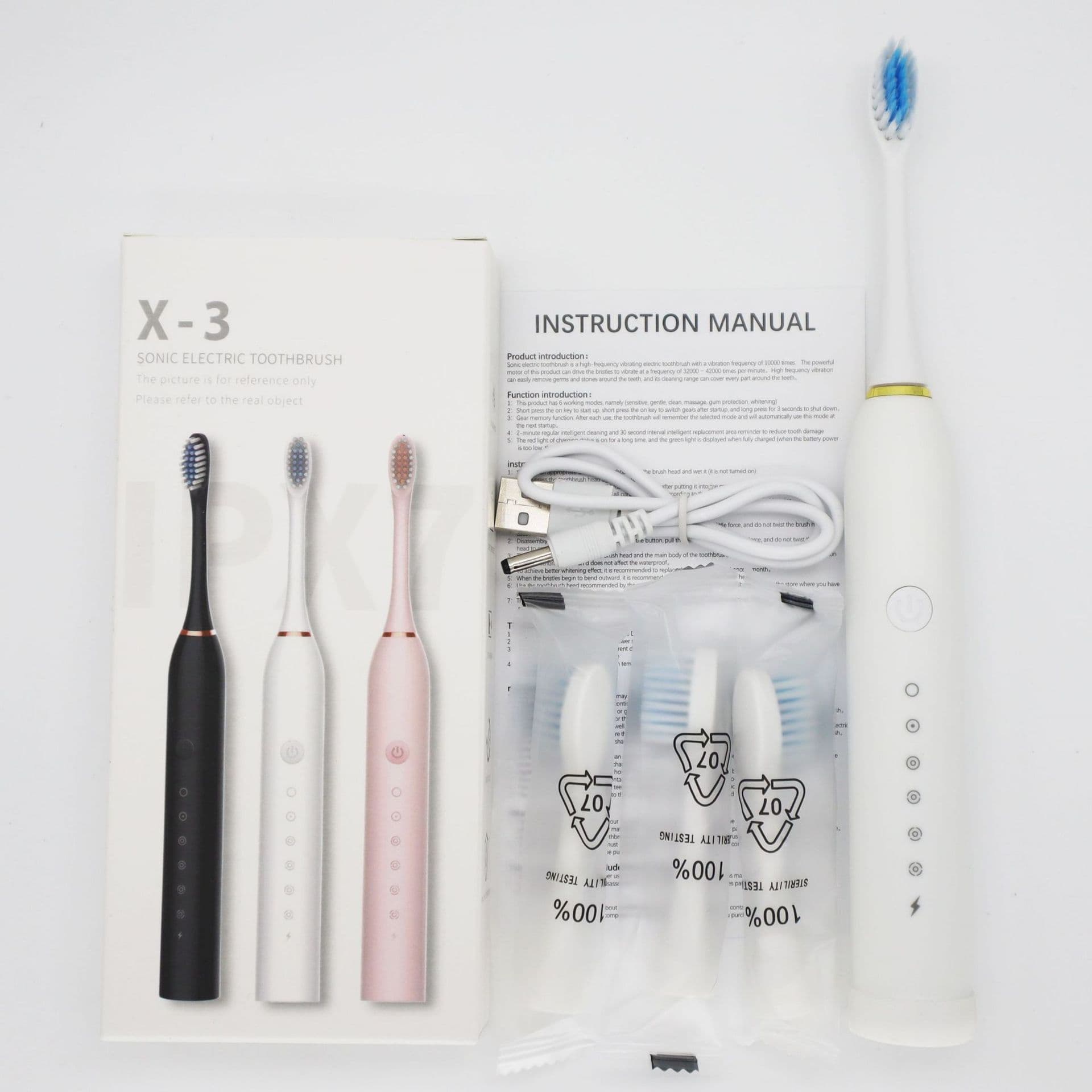 Wholesale Of Cross-border Electric Toothbrush Charging Models For Adults And Children, Soft-bristled Brushes For Home And Outdoor Use, And Portable Toothbrush Sets