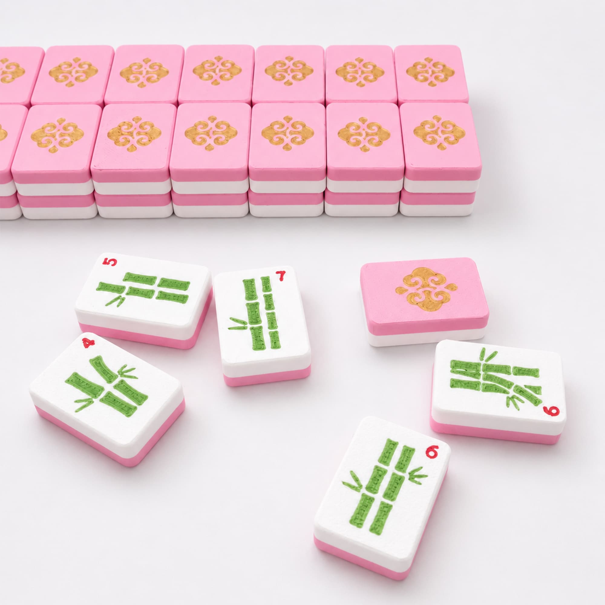 160PCS Floating Mahjong Tile Set Classic Style With 3 Dice