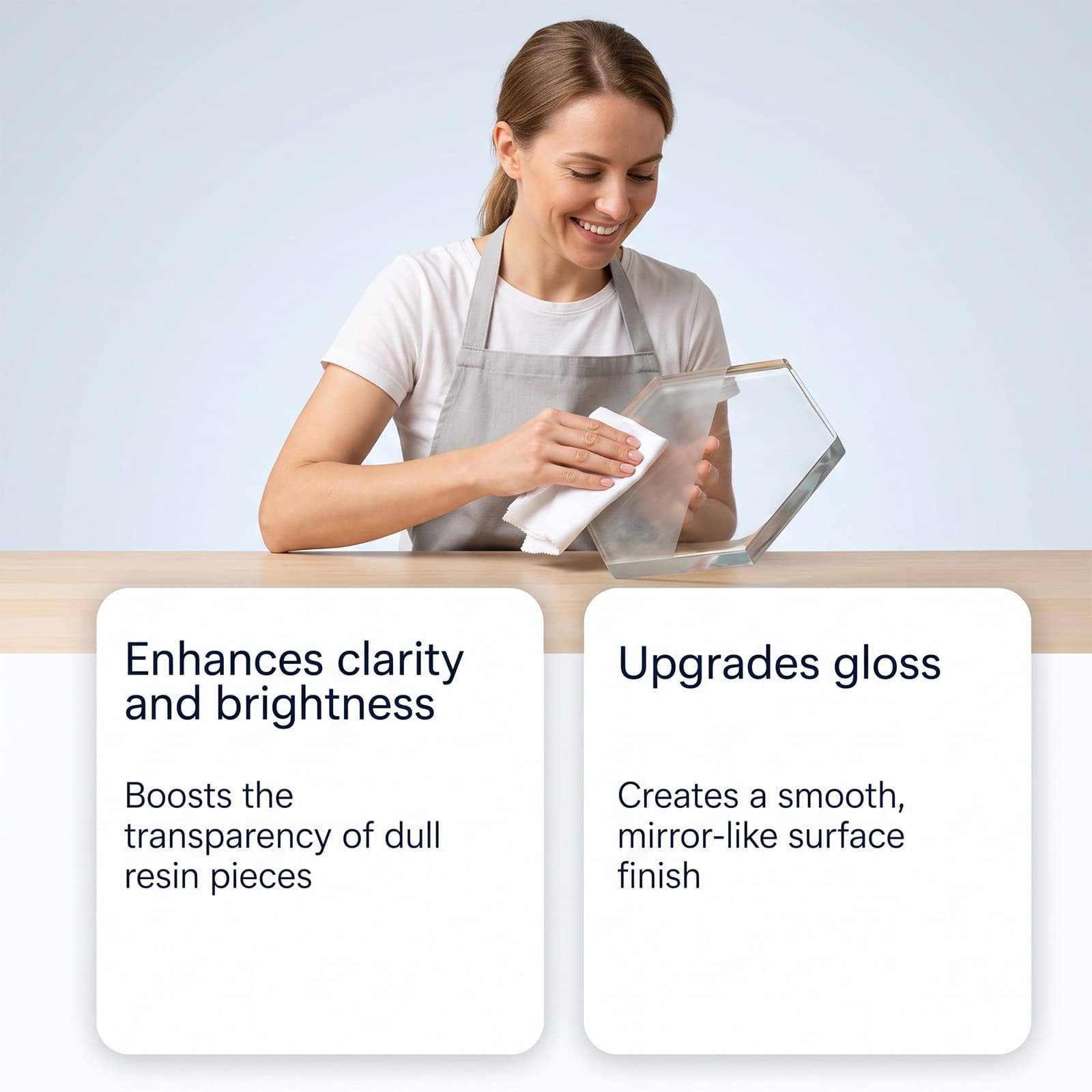 Epoxy Resin Removes Fine Scratches Eliminates Haze Enhances Transparency And Boosts Gloss And Clarity