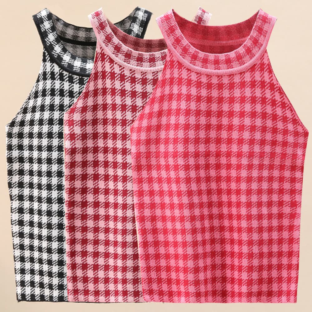 Short Halter-neck Camisole For Women