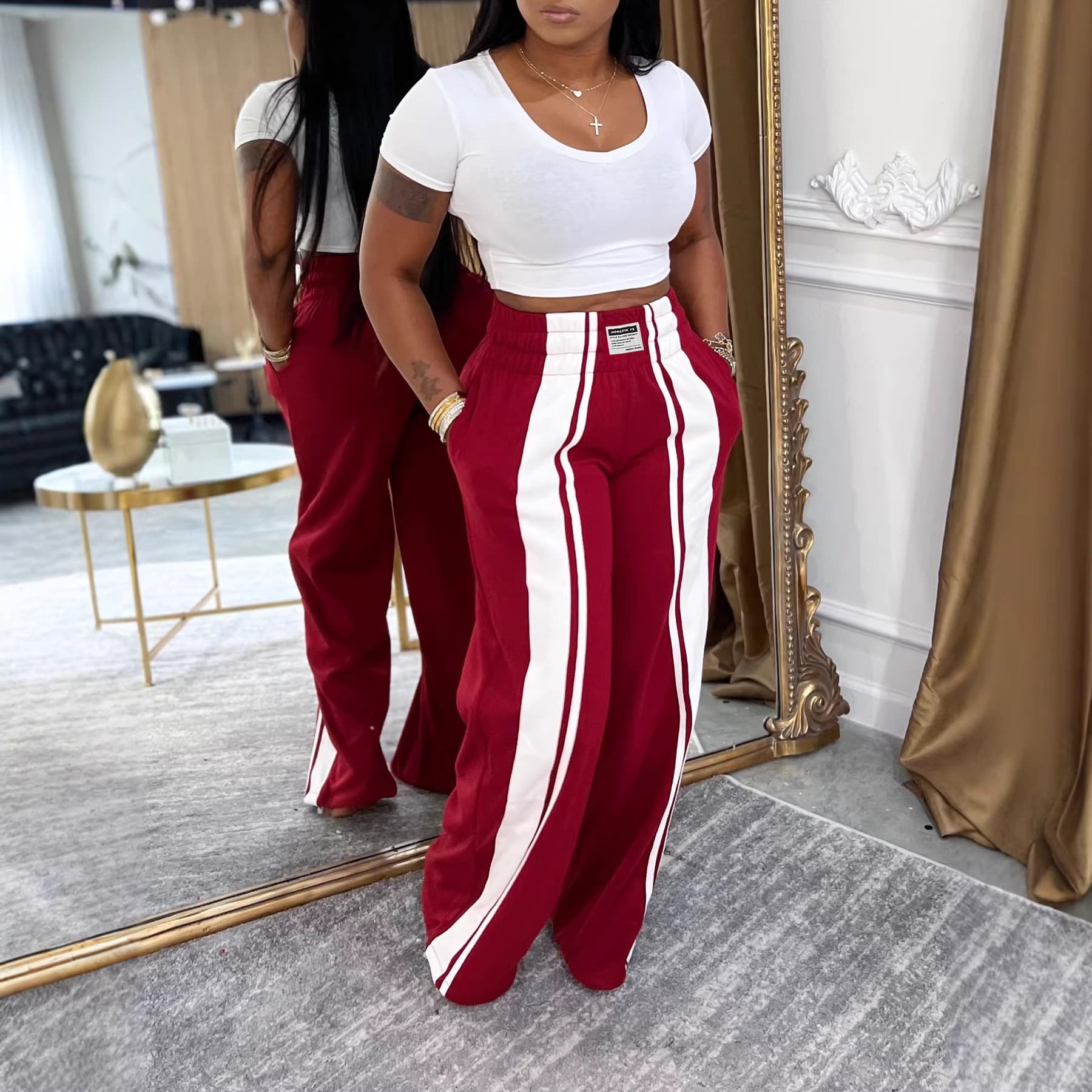 New European And American-style Loose-fitting Casual Trendy Versatile Wide-leg Pants