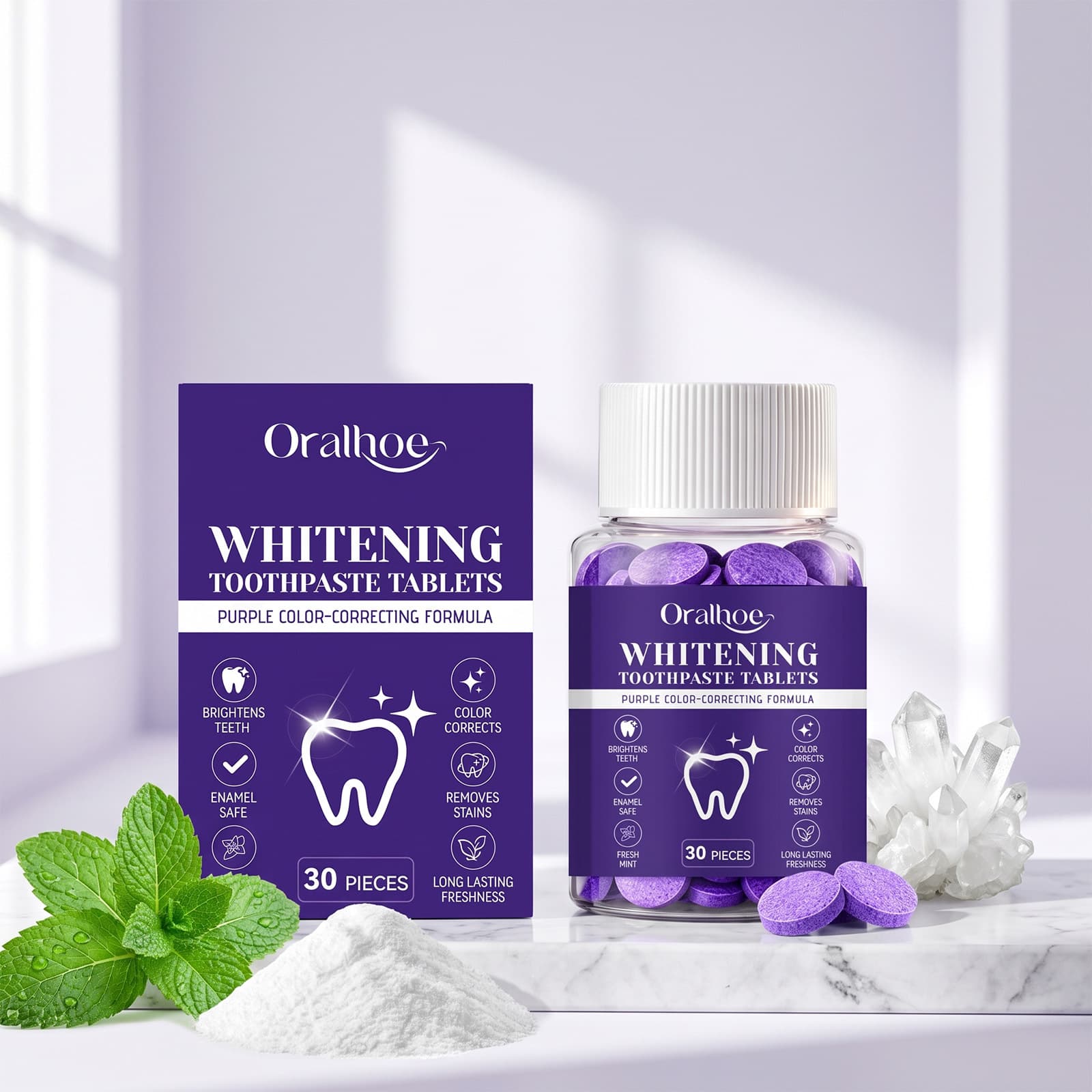 Portable Mouthwash And Dental Care Cleaning Tablets