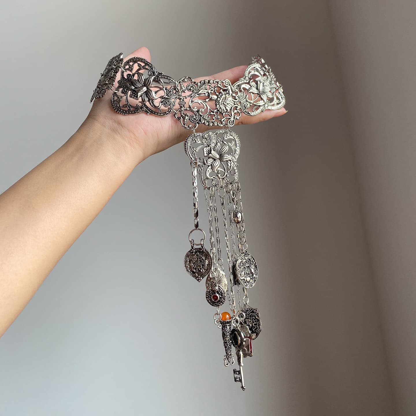 Bohemian Ethnic-Style Metal Tassel Necklace