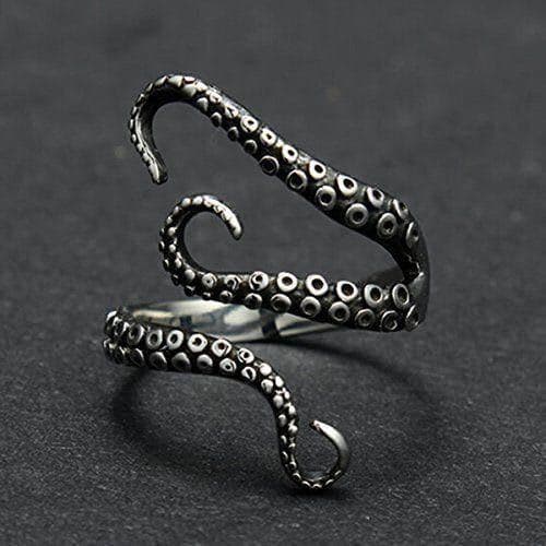 Octopus Tentacle Ring For Men And Women