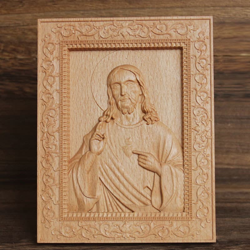 European-style Wood-carved Photo Frame Crafts And Figure Ornaments
