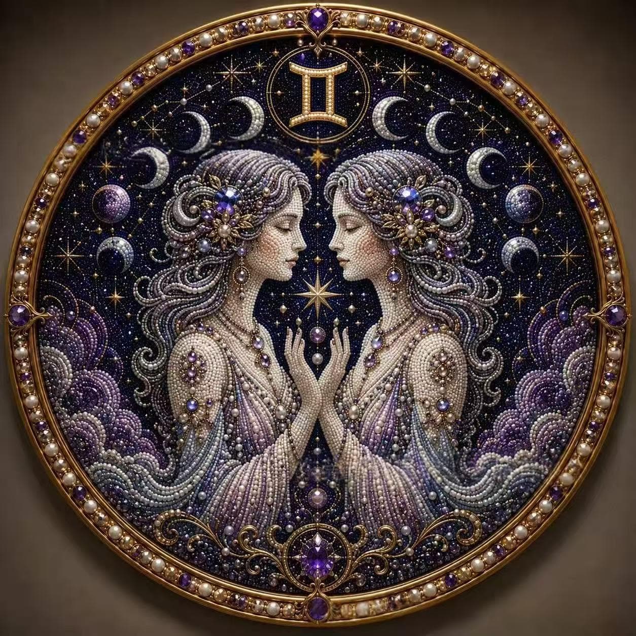 Twelve Zodiac Constellation Diamond Painting Pearl Set