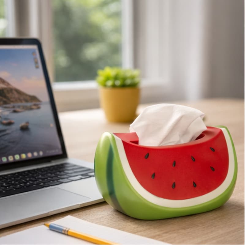 Watermelon-themed Tissue Box With A Premium Feel Coffee Table Top