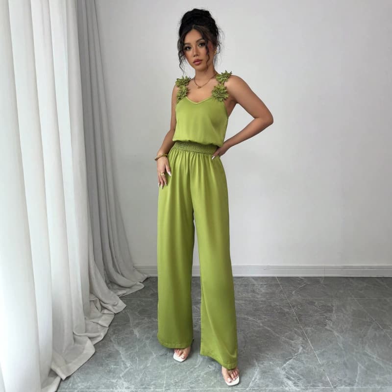 Simple Women's Clothing Suspender Jumpsuit