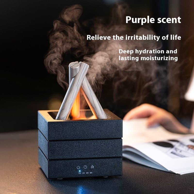 Desktop Usb Plug-in Heavy Fog Humidifier USB Desktop Diffuser With Large Mist Essential Oil Compatible 7-Color LED Light