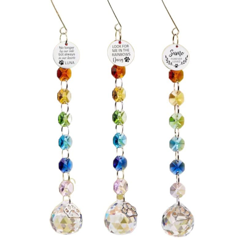 Color Octagonal Bead Car Hanging Crystal Pendant