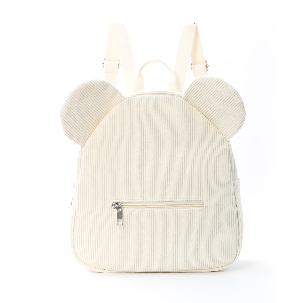 Plush Backpack 2025 New Popular Fashion Casual Ear Teddy Bear Backpack Cartoon Children's Backpack-1087 Corduroy Beige