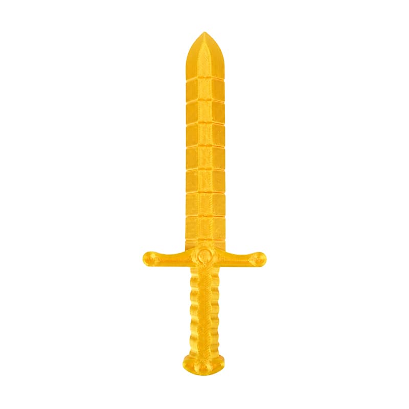Flexible Articulated Sword Keychain 3D Printed Fidget Pendant, Bendable Linked Blade Desk Accessory, Mini Collectible Charm Gift