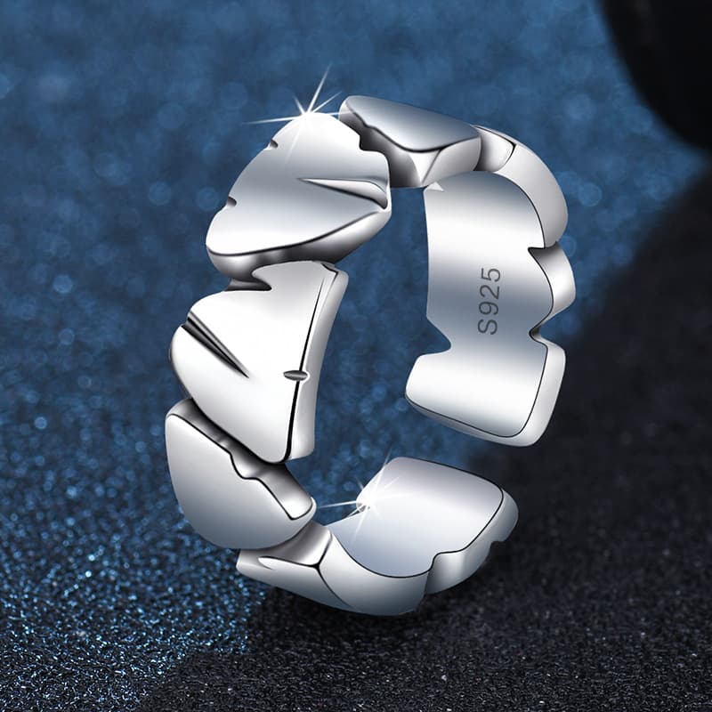 Sansheng Stone Ring Fashionable Distinctive Trendyforever And Ever
