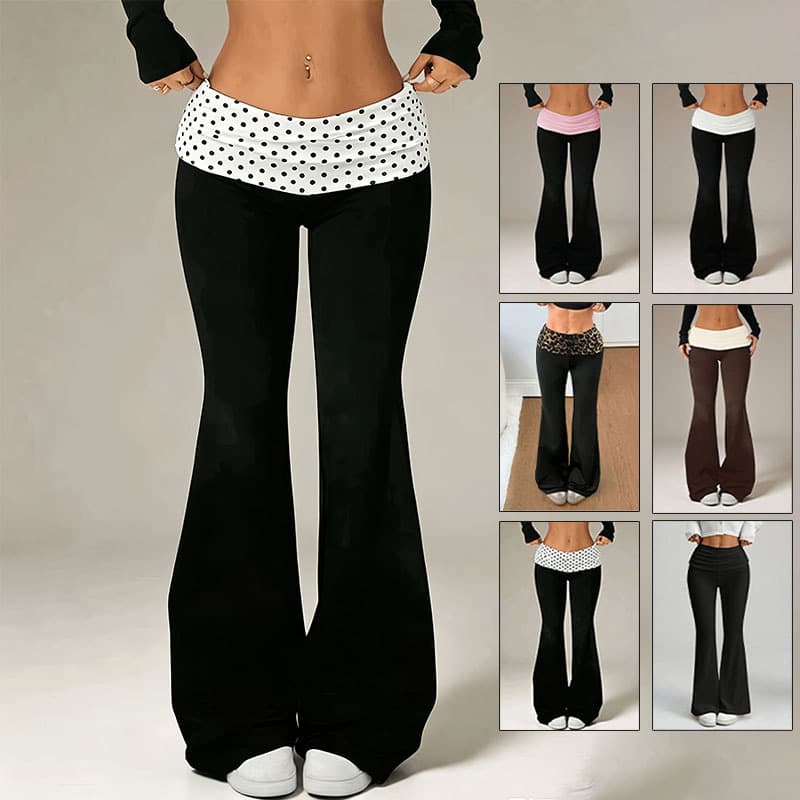 Flared High-elastic Body-hugging Casual Flare Trousers