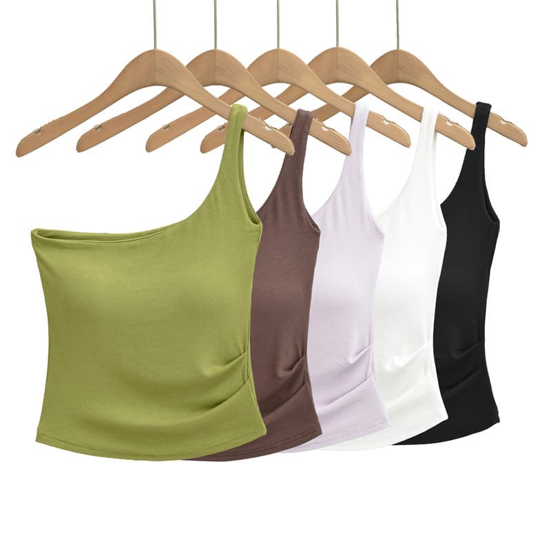 Womens Off-shoulder Camisole With Built-in Padding