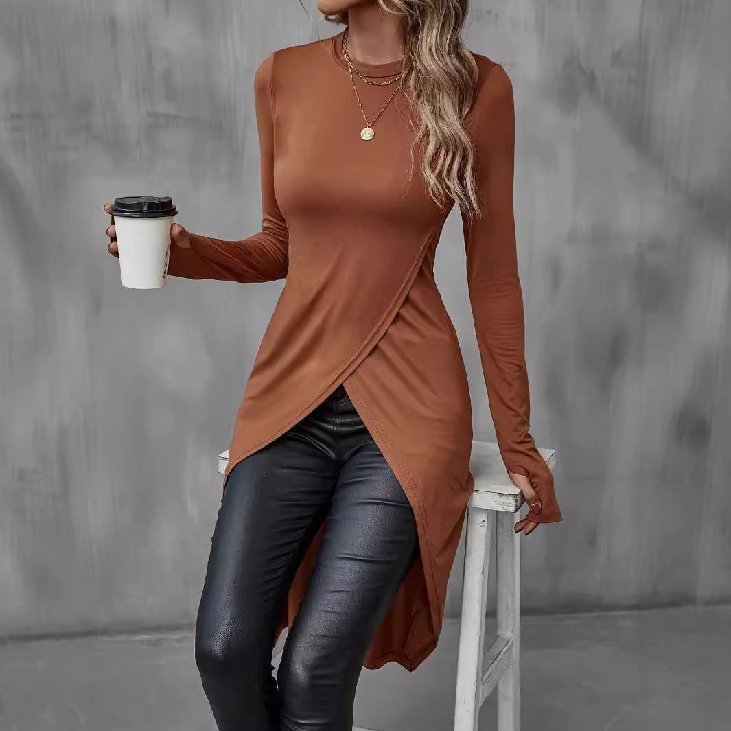 Elegant Elongated Versatile Artistic And Vintage Inspired Top With A Premium Feel