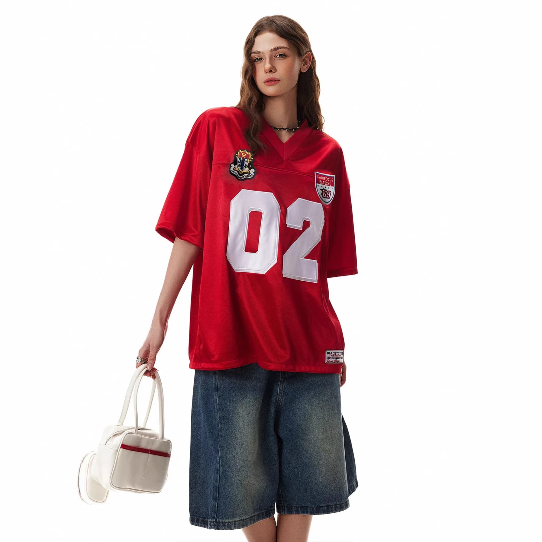 Womens American-style Retro Casual T-shirt