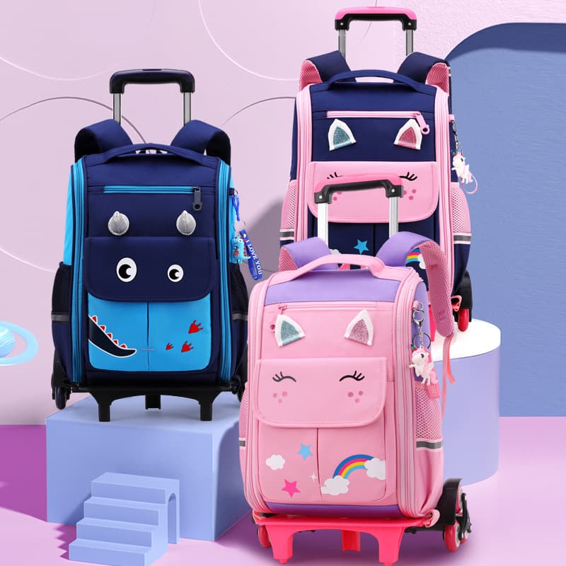 Trolley School Bag Fashionable For Boys And Girls