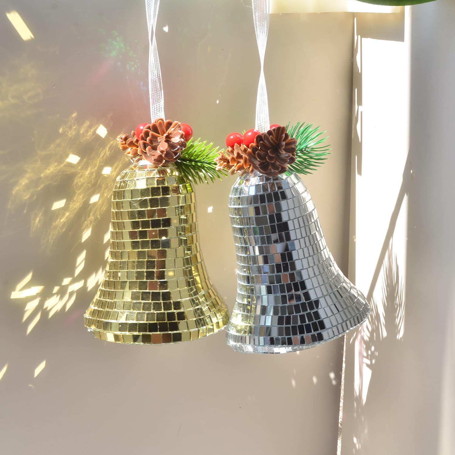 Fashionable Retro Christmas Bell Ornament