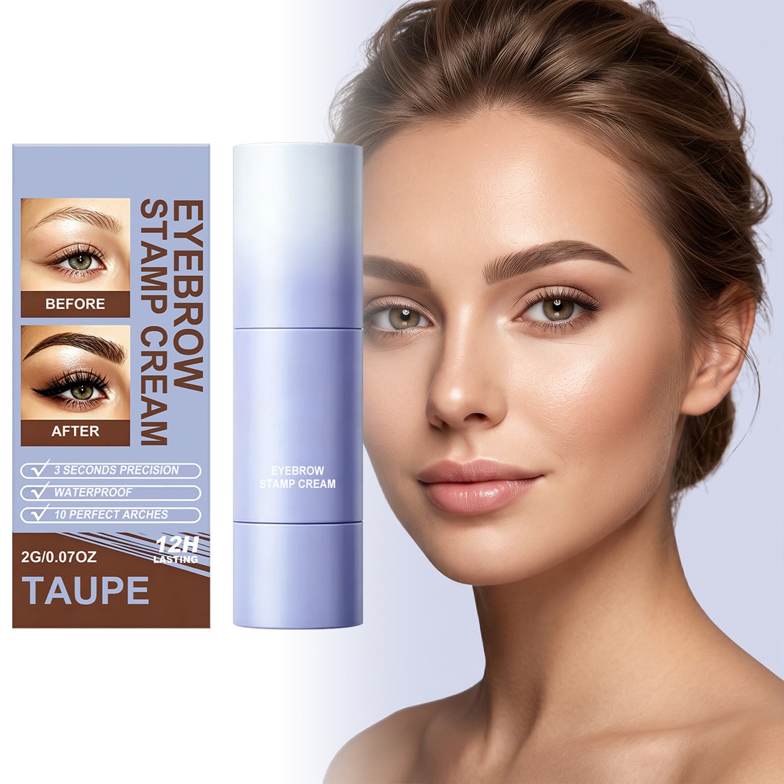 Taupe Eyebrow Pomade For Natural Filling