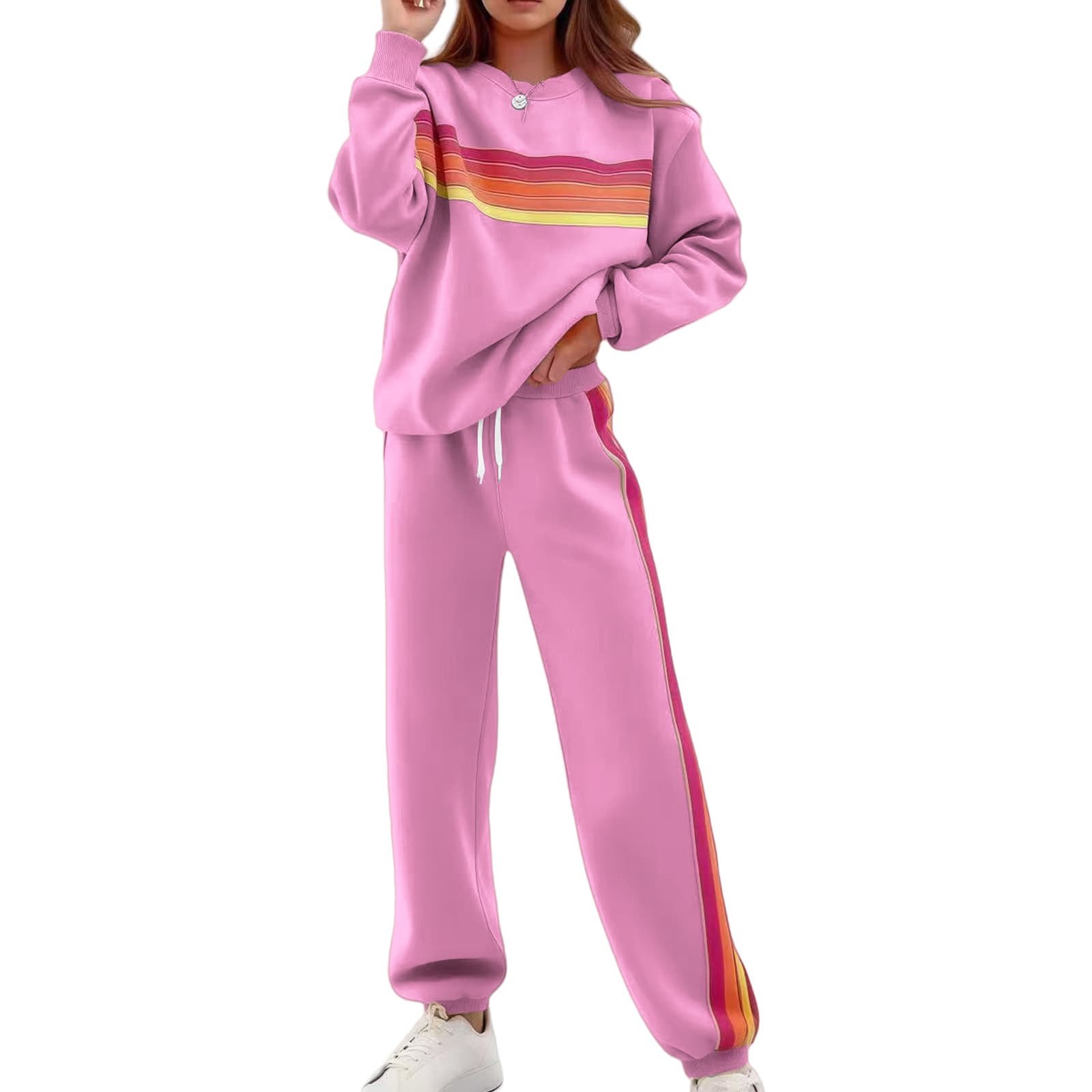 FallWinter Casual Fashion Sweatshirt Sports Set