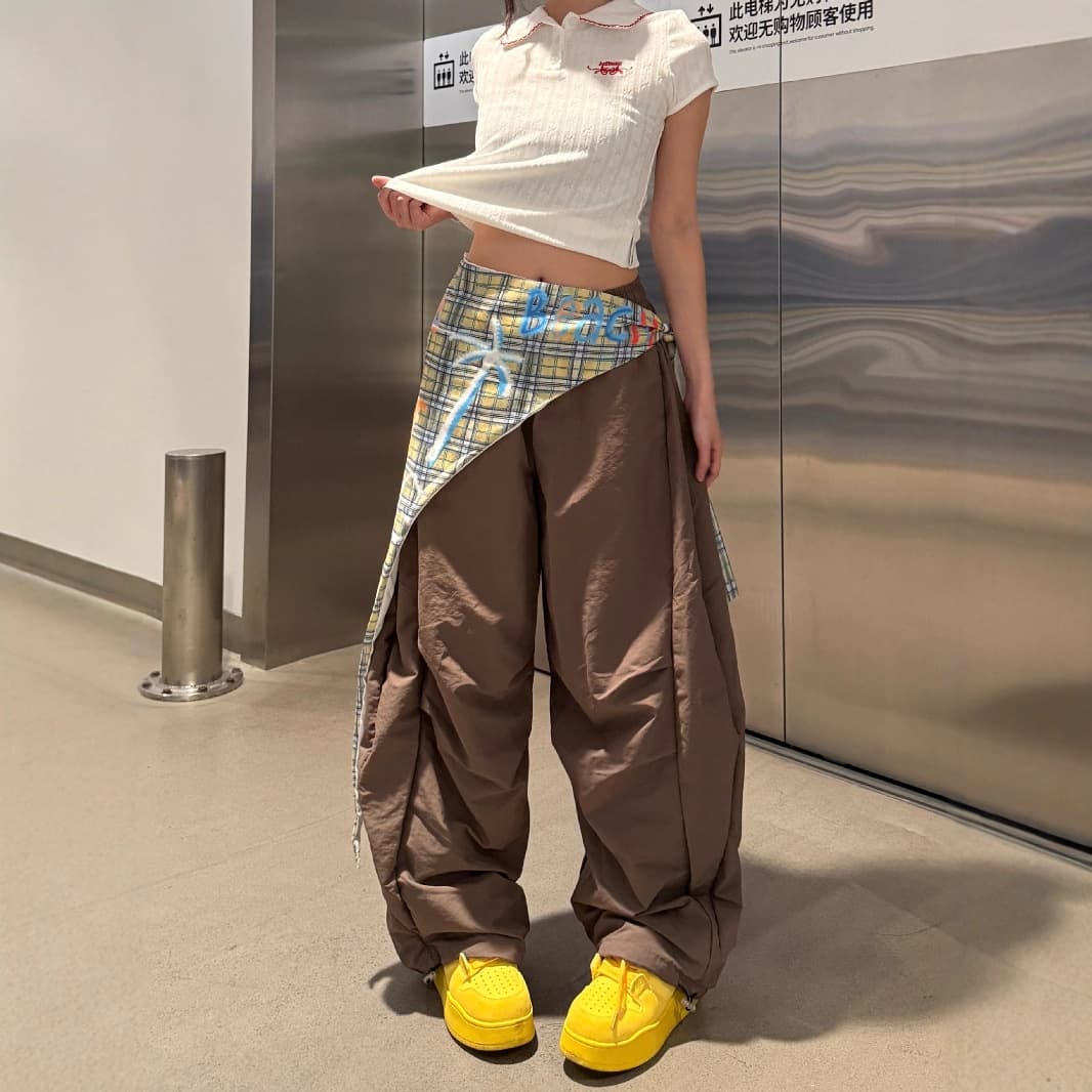 Retro Loose Pleated Wide-Leg Pants For Women