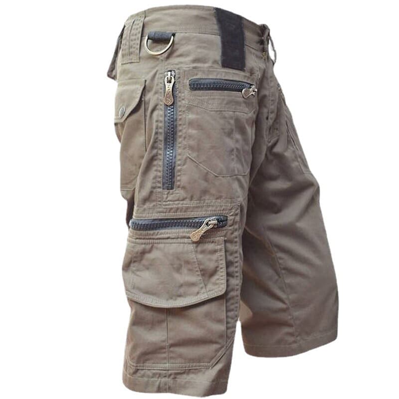 Men's Cross-Border Seven-Point Pants, Loose Straight Summer Large-Size Trendy Casual Mid-Length Shorts With Multiple Pockets