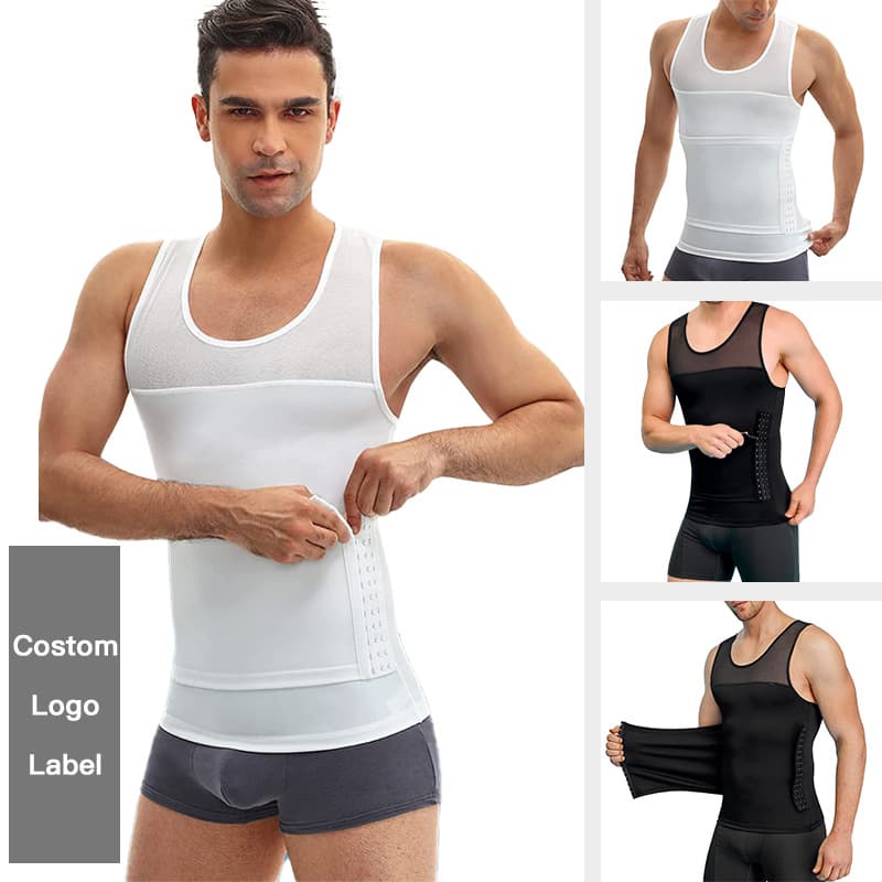 New Men's Breasted Adjustable Belly Shaping Clothes Corset Waist Corset Belly Shaping Vest Invisible Breathable