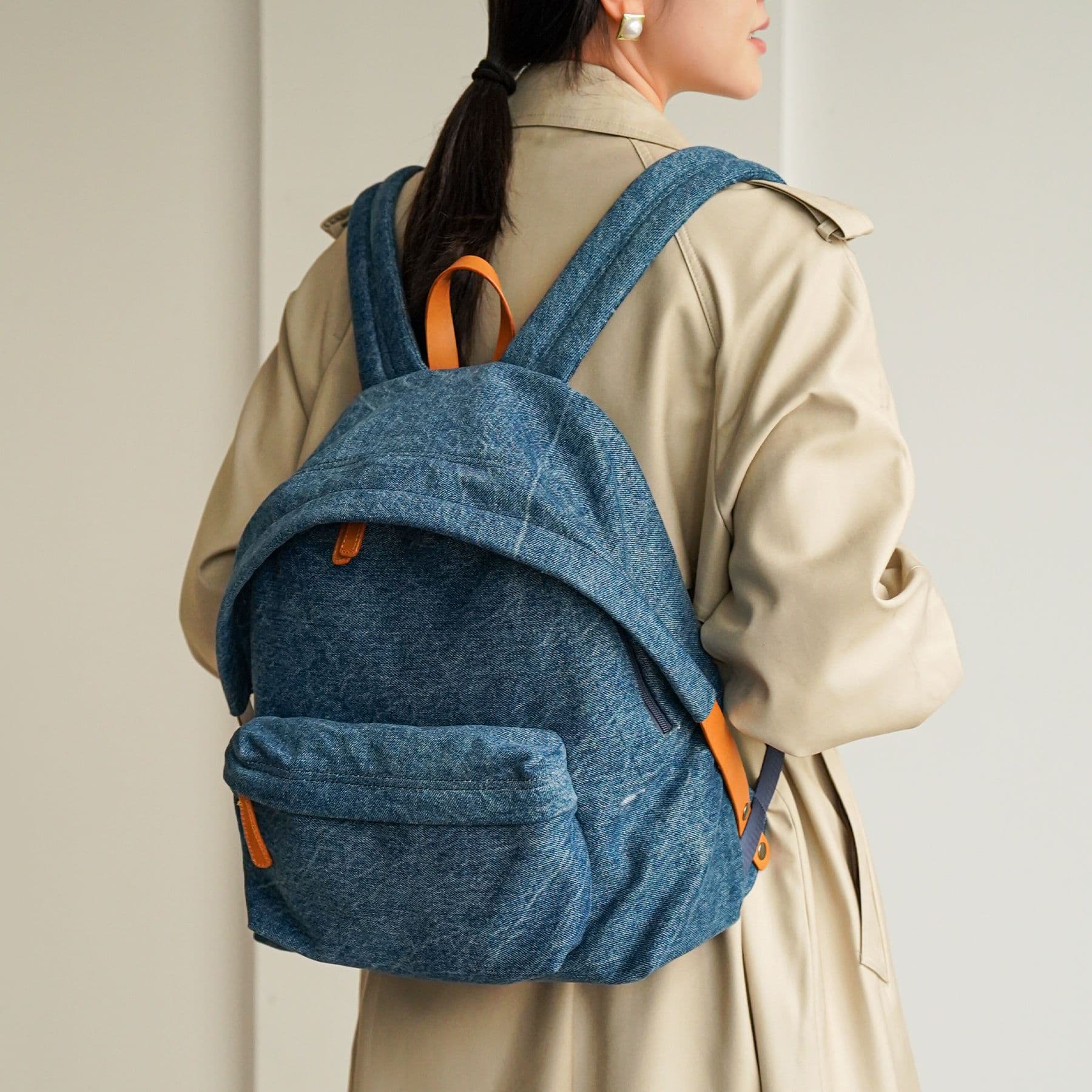 New Style Simple Large-Capacity Casual Backpack, Versatile Women's Backpack, Denim Travel Bag, Multi-Functional School Bag