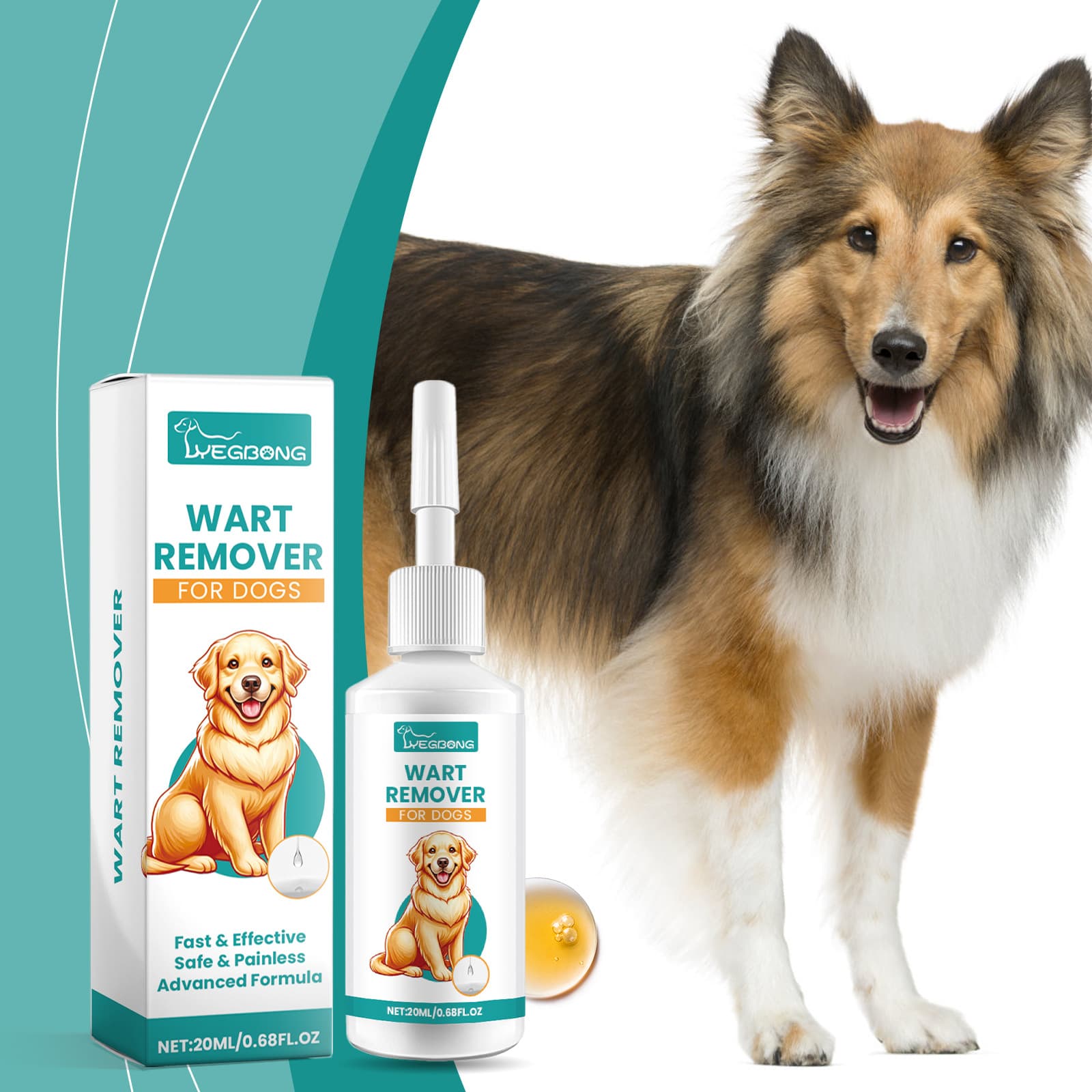 Yegbong Dog Yeast Solution Gentle Cleansing Pet Skin Yeast Solution For External Use Daily Care Yeast Solution