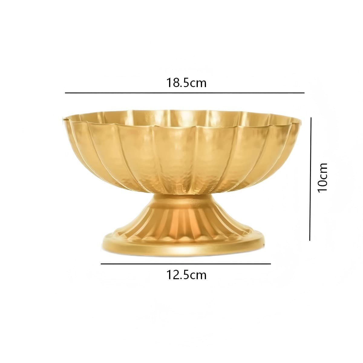 Set Of 10 Wedding Vases, 4.9 Inch Mini Centrepieces, Compact Decorative Flower Bowls, Easy To Set Up, Versatile Flower Stands, Suitable For Parties, Events, Home R And Wedding Receptions, Gold