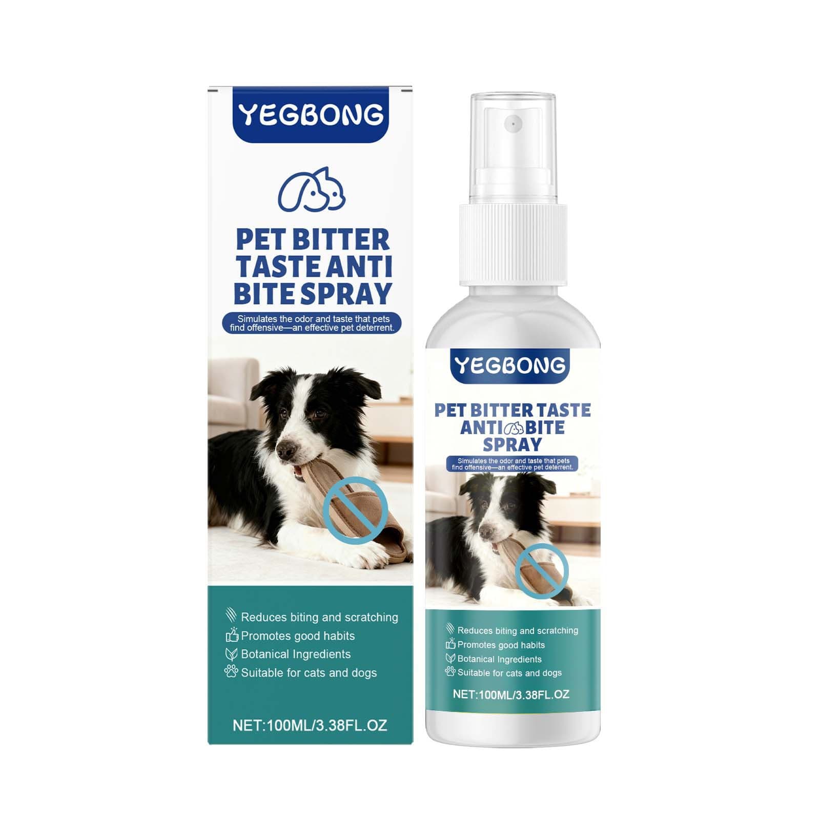 Yegbong Pet Anti-Chew Spray Gentle Formula Anti-Lick Anti-Bite Furniture Sofa Daily Training Spray