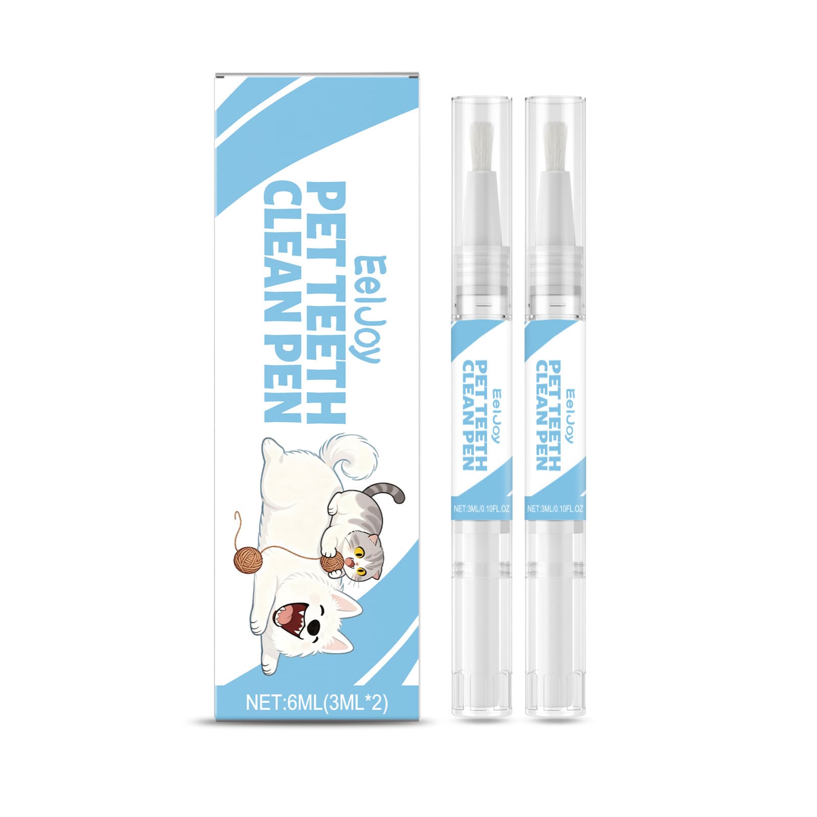 Eeljoy Pet Teeth Cleaning Pen Cleans Teeth, Removes Yellow Stains, Reduces Oral Odor, And Freshens Breath