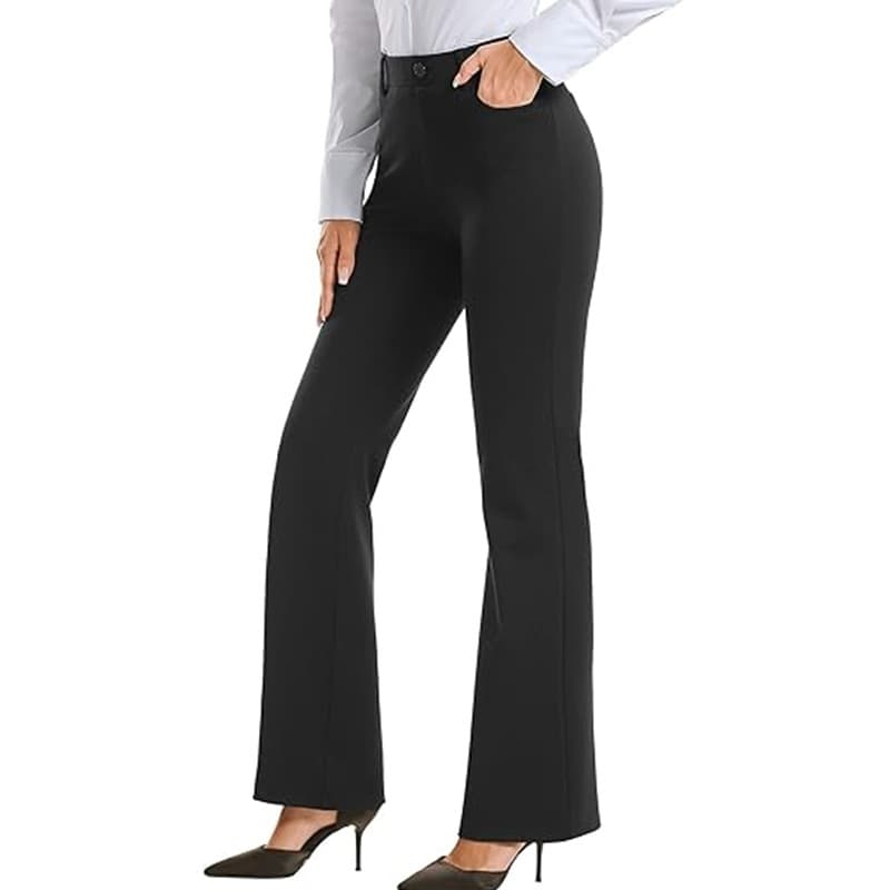 Amazon Women's Dress Pants Business Casual Work Pants With Pocket Regular Casual Pants For Office