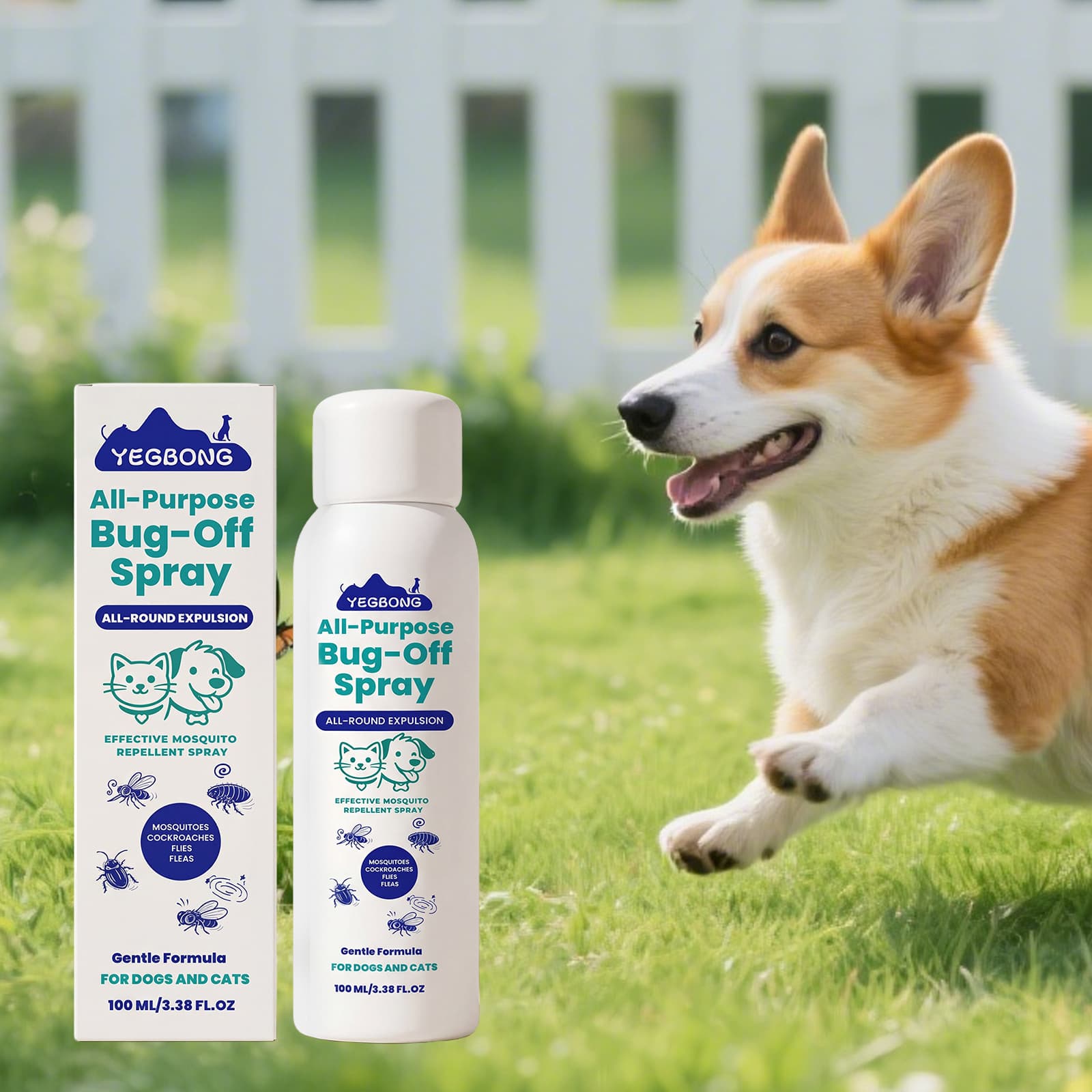 Pet Outdoor Protection Spray Gentle Formula To Care For Your Beloved Pet, Offering Convenient Grooming Suitable For Both Cats And Dogs.