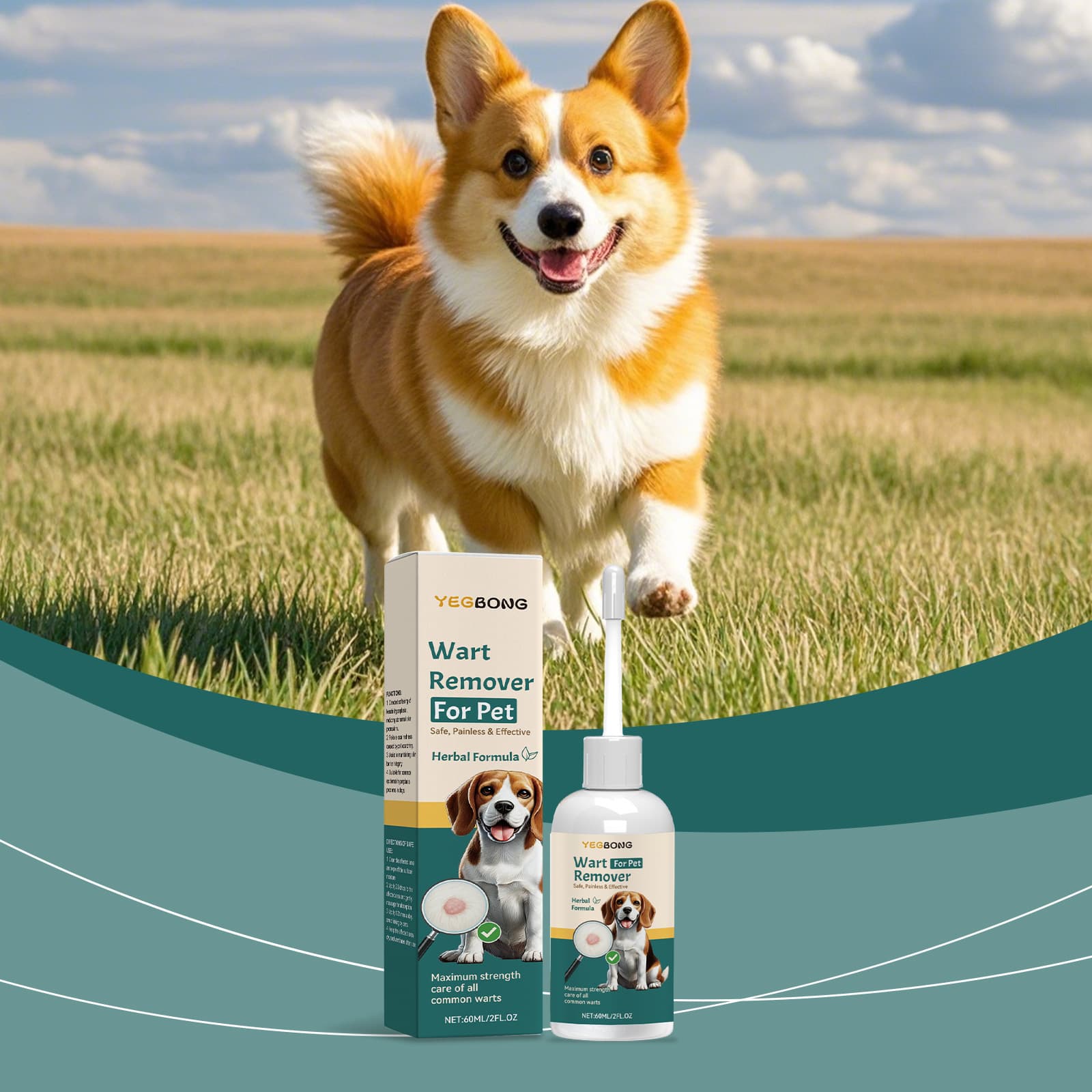 Yegbong Dog Skin Care Drops Herbal Essence Pet Cleanser Gentle Cleansing And Skin Care