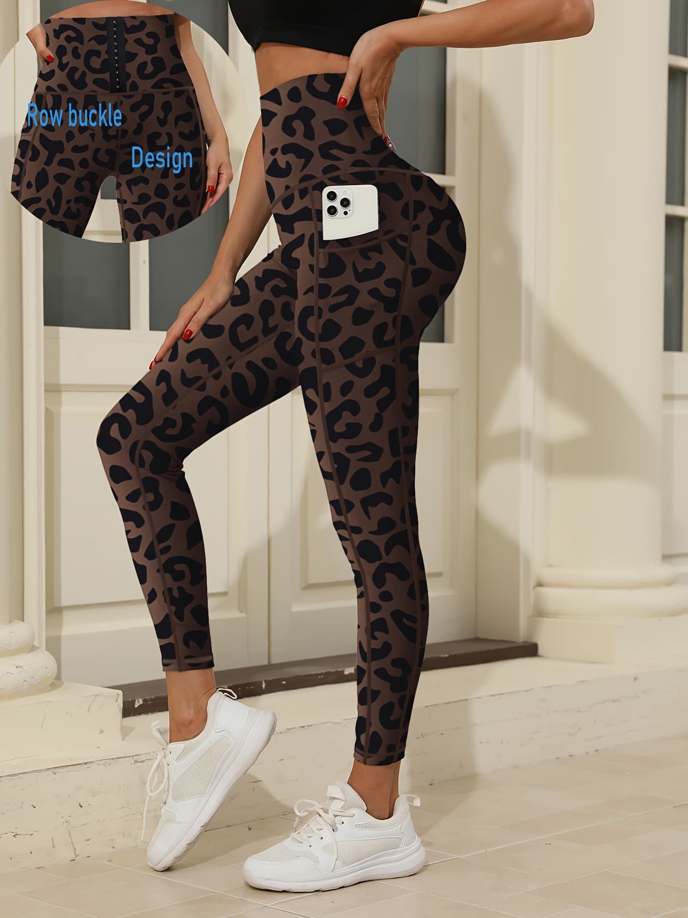 Yoga Pants High-Waisted Butt-Lifting Sports Outdoor Fitness Pants Training High-Elastic Tummy Control Running Pants Women's Cross-Border Yoga Pants