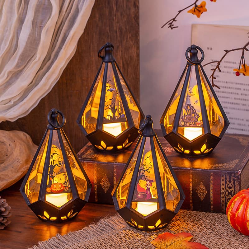 Halloween Decorations Kidsren's Satchel Pumpkin Lantern Party Atmosphere Props Desktop Ornaments Gifts Night Lights
