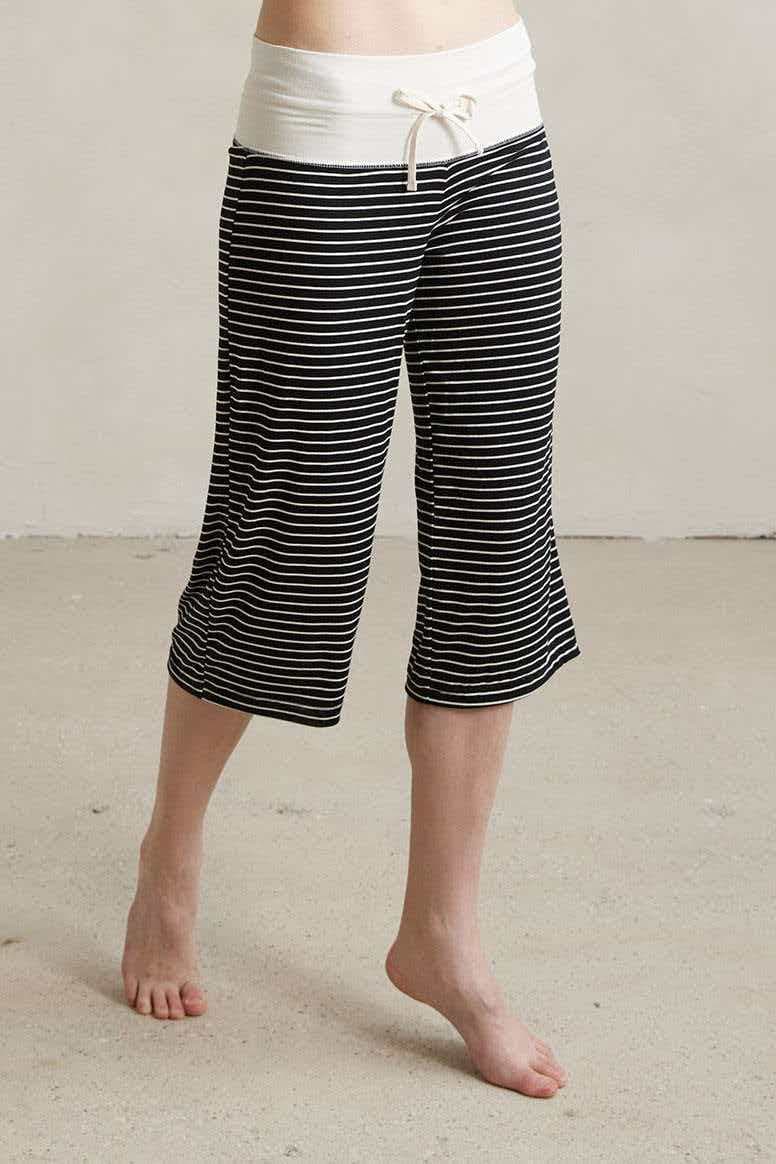 Color-block Striped Straight Knee-High Rice-Peel Style Women's 2026 Loose New Style Multi-Functional Slimming Commuting Comfortable Wide-Fit Casual Pants