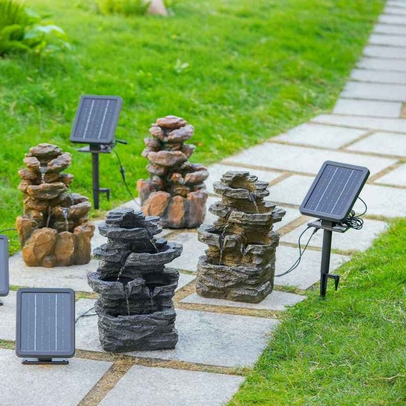 Solar Ecological Rockery Fish Tank