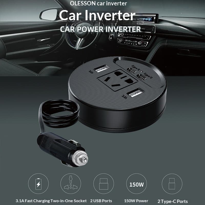 Cross-border Car-mounted Inverter To 220V