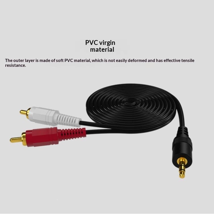 Dual-sided Lotus-head One-to-two Audio Cable
