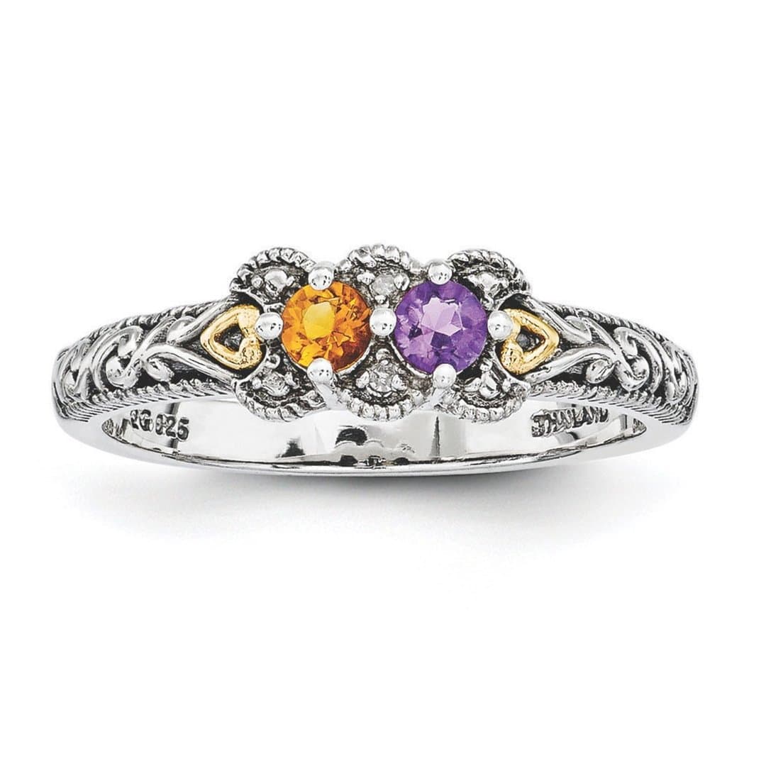 12 Color Birthstone Personalized Creative Fashion Ring