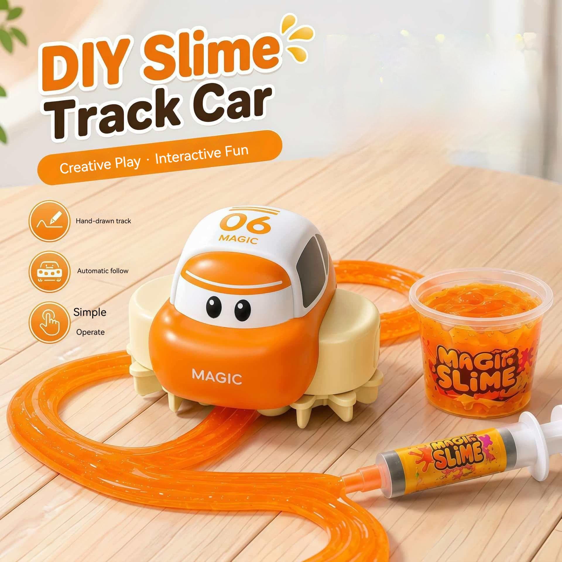 New Schleich Educational DIY Free-Drawing Crystal Slime Dreamy Track Car Toy