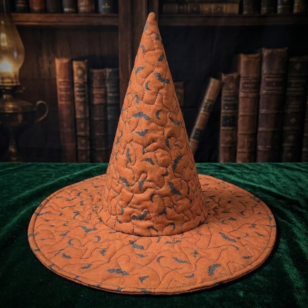 Embroidered Witch Hat 3D Digital Print