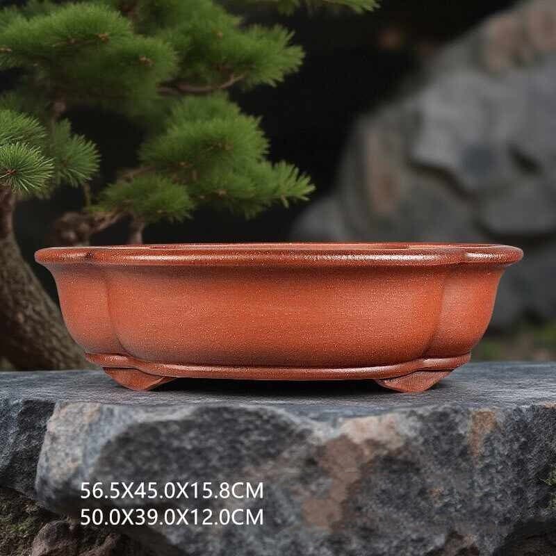 Purple Sand Flowerpot Handmade Antique Papaya Shape