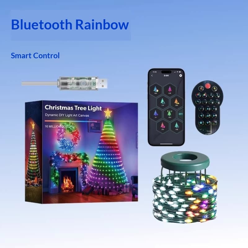 USB-powered Smart Christmas Tree Lights For Holiday Decorations