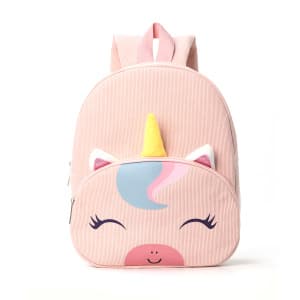Cute Teddy Bear Backpack, Corduroy, Elementary School Backpack, Fashionable Casual Backpack, Cartoon Plush Bag-0936 P Ink U Nicorn